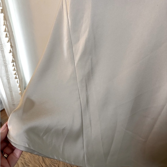 Silky Cream Maxi Skirt with Drawstring by No One Cares, NWoT, Women's XL - Picture 4 of 4